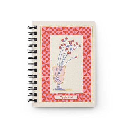 Vintage Charm: Blossoms and Borders | Spiral Bound Journal | Made In The USA