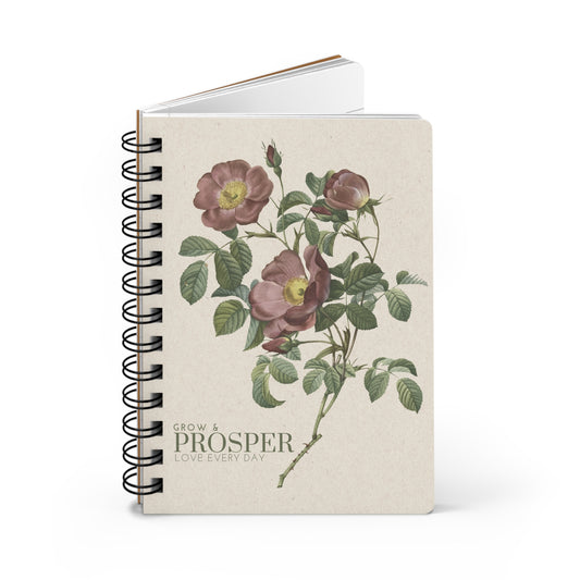 Grow & Prosper Vintage Floral | Spiral Bound Journal | Made In The USA