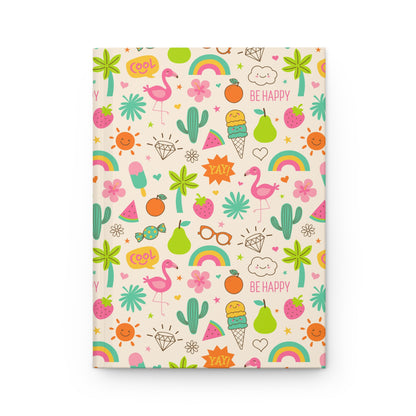 Be Happy Bursts | Hardcover Journal - Durable Quality Notebook