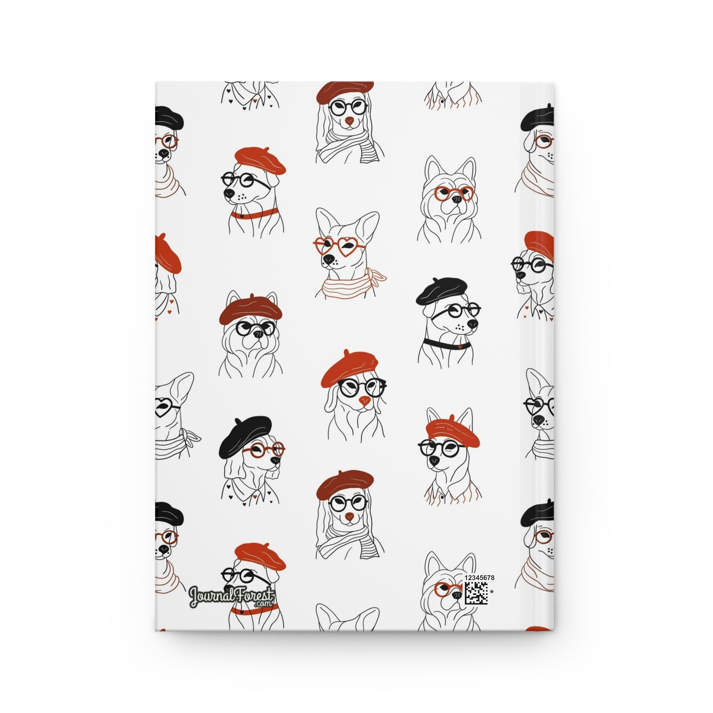 Parisian Pups  | Hardcover Journal - Durable Quality Notebook