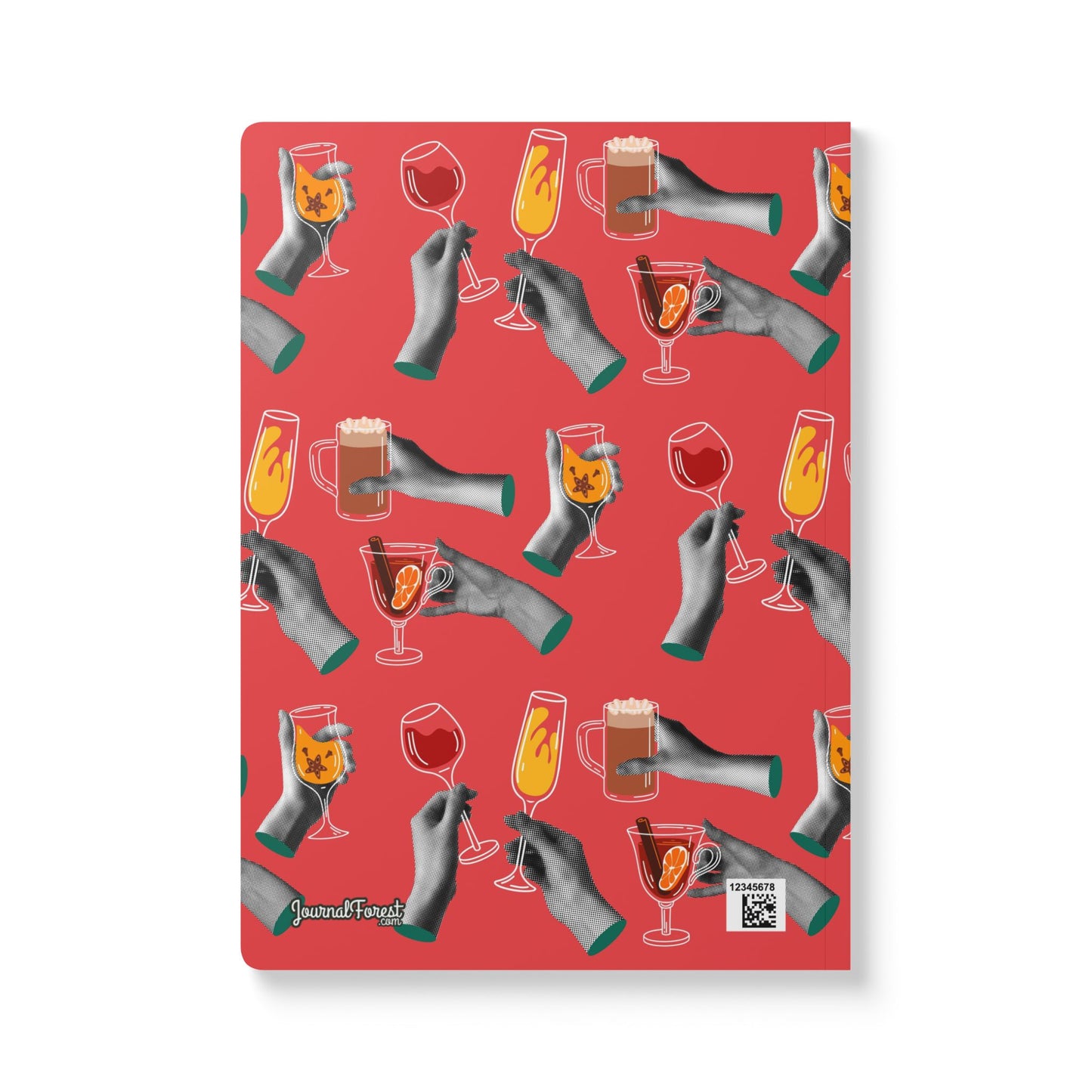 Festive Cheers and Toasts | Softcover Premium Journal Notebook