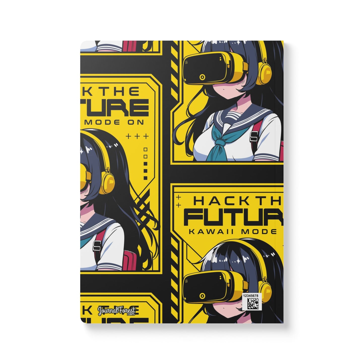 Anime Dreams: Kawaii Hacker Girl | Softcover Premium Journal Notebook