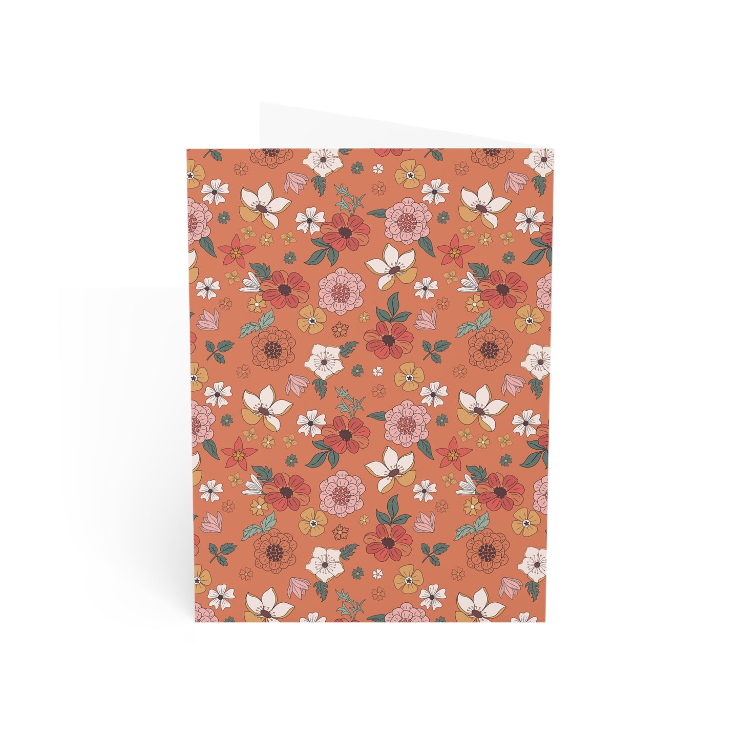 Floral Greeting Cards Set - 10pc