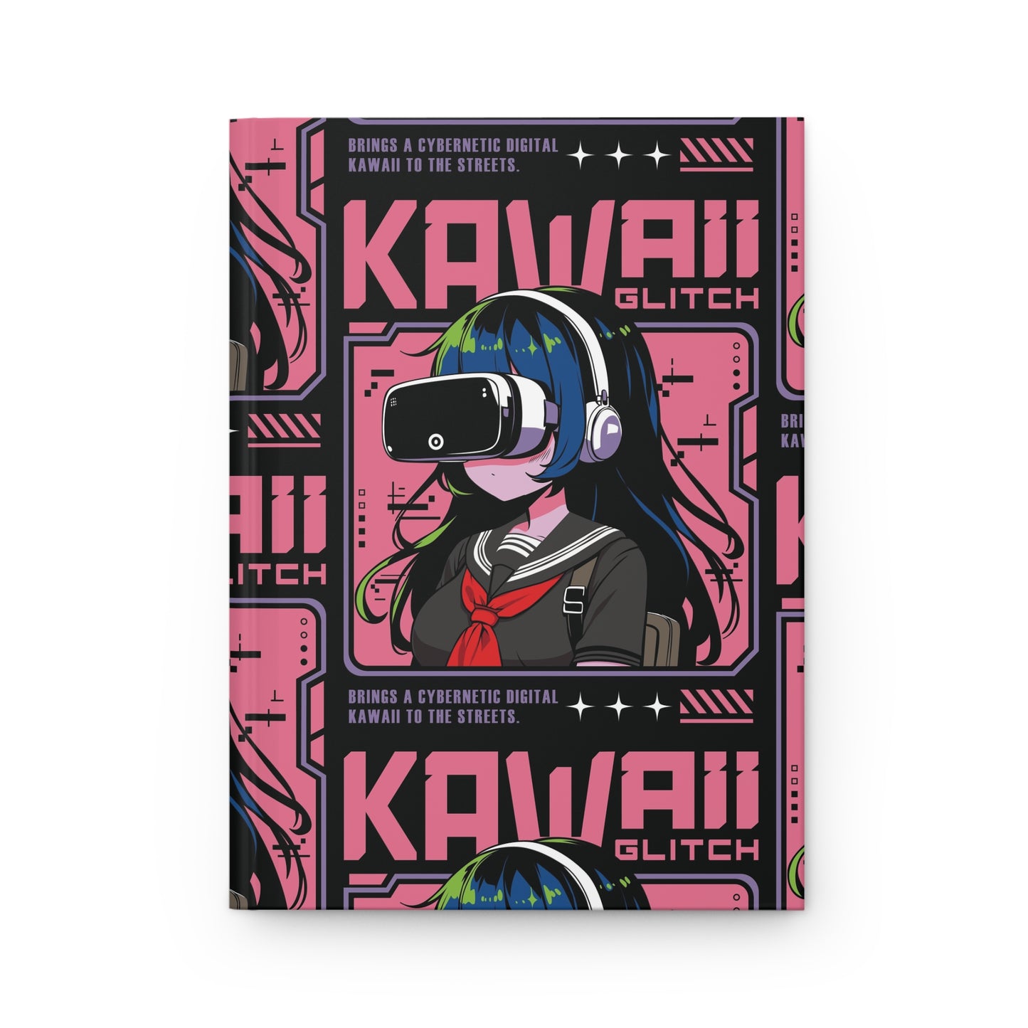 Anime Dreams: Kawaii Glitch | Premium | Hardcover Journal Matte