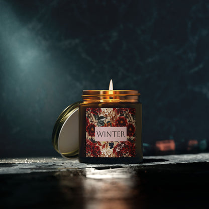 Winter Snowflakes | Scented Candle, Coconut Apricot Wax (4oz, 9oz)