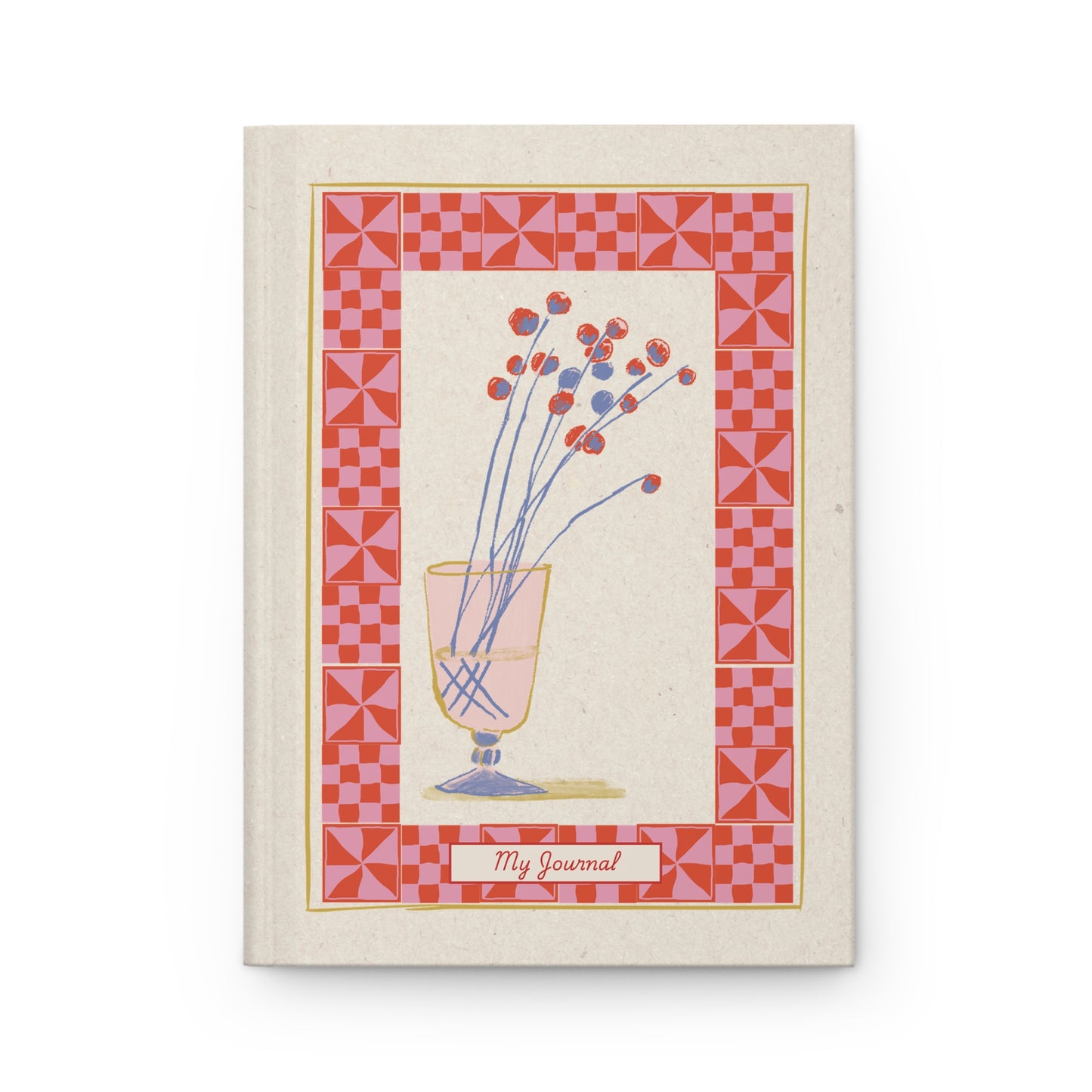 Vintage Charm: Blossoms and Borders | Premium | Hardcover Journal Matte