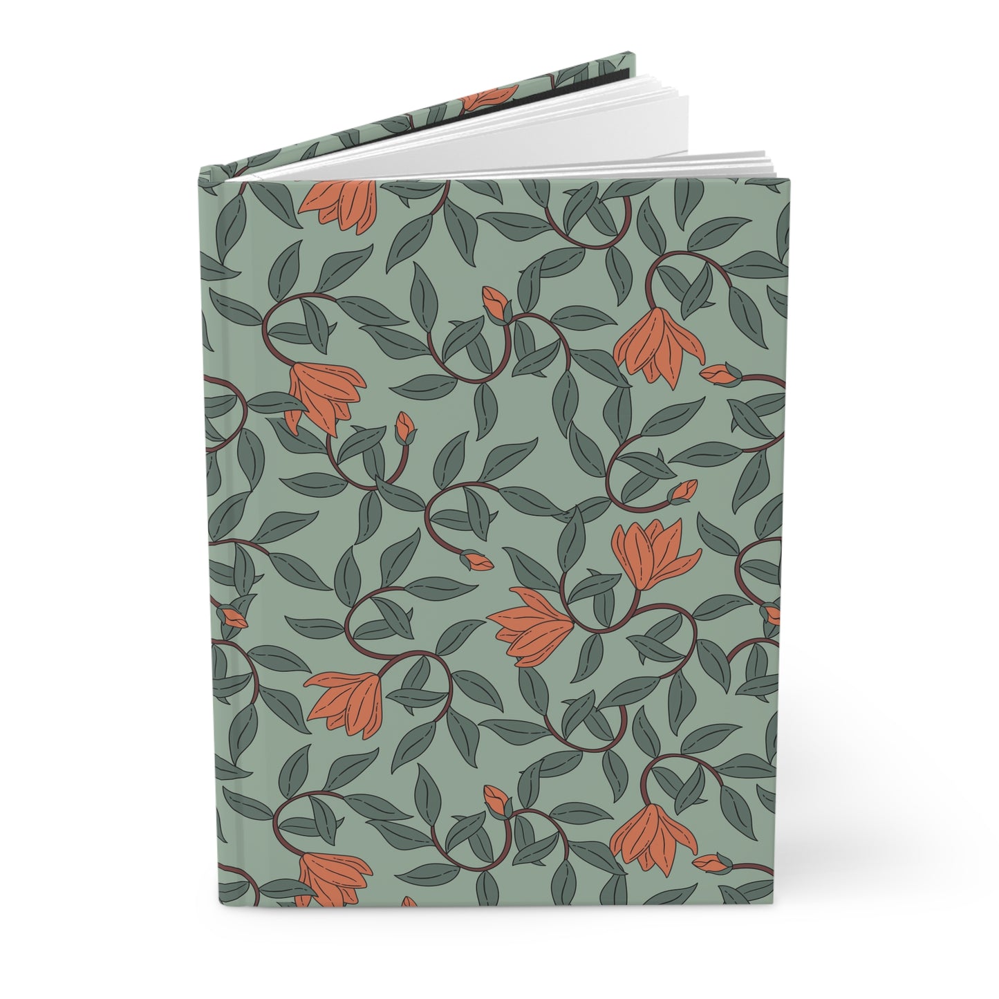 Boho Chic Golden Bloom | Premium | Hardcover Journal Matte