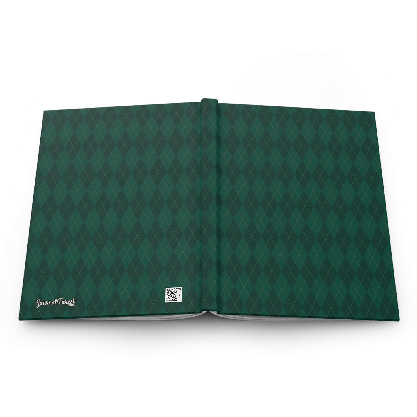 Evergreen Argyle Christmas | Hardcover Journal - Durable Quality Notebook