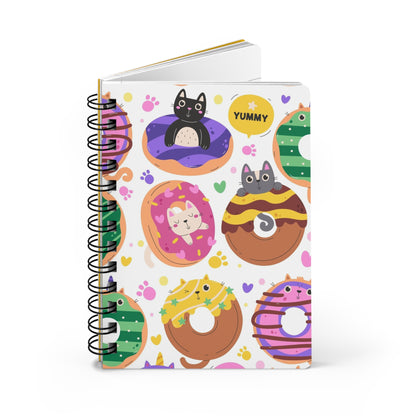 Donuts, Cats & Giggles | Spiral Bound Journal | Made In The USA