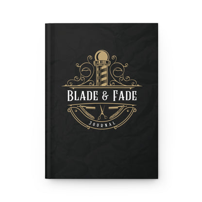 The Blade & Fade Barber Notebook  | Premium | Hardcover Journal Matte