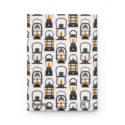 Camping Lantern Light | Hardcover Journal - Durable Quality Notebook