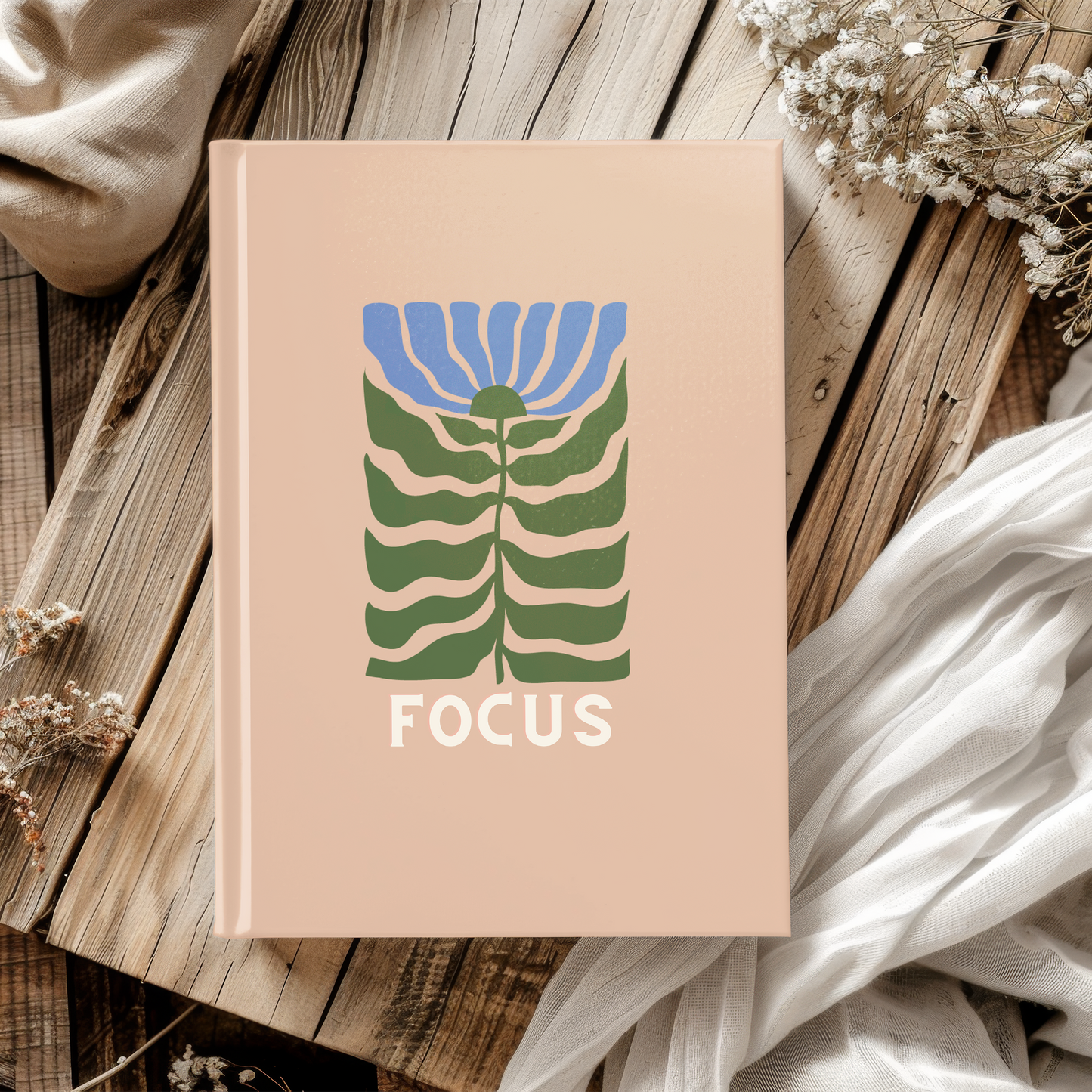 Focus Collection - Winter Flower | Premium | Hardcover Journal Matte