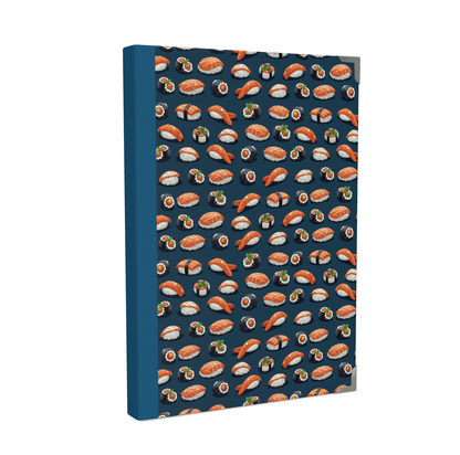 Sushi Time Pattern | Luxury Planner 2025 with Italian Book Blocks