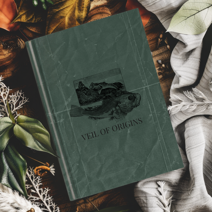 Veil of Origins Fish vintage nautical | Premium | Hardcover Journal Matte